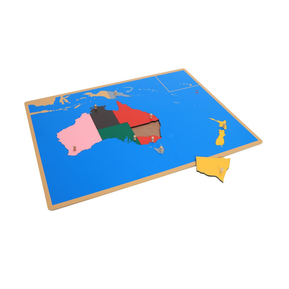 Kids Education In Australia - Peta Puzzle Kayu Australia Peralatan Pendidikan