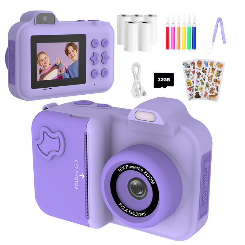 Kids Educational Videos - Kamera Digital Anak Cetak Instan untuk