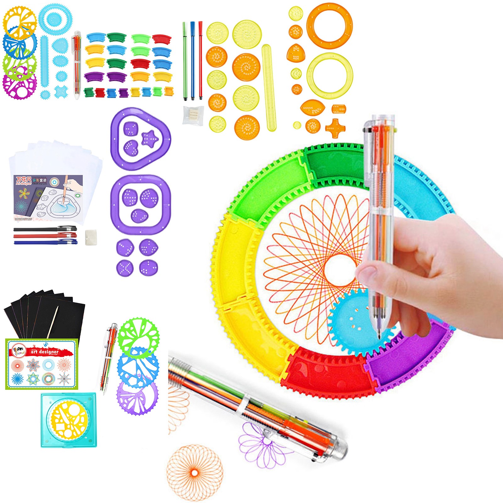 Set Spirograph Warna-warni Kit - Kids Education Kit ulasan dan harga
