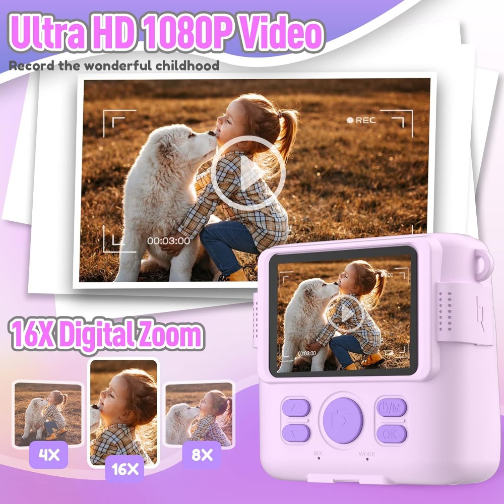Kamera Cetak Instan untuk Anak - Kids Educational Videos ulasan dan harga
