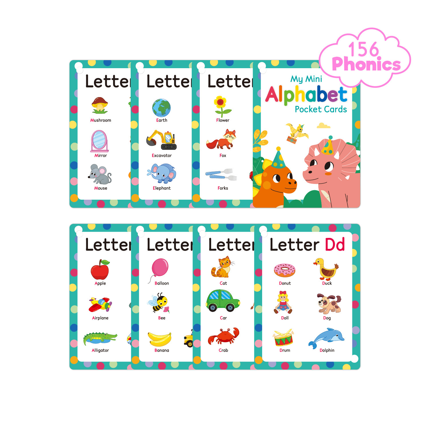 Kartu Flash Fonik ABC untuk An - Abc Kids Early Education ulasan dan harga