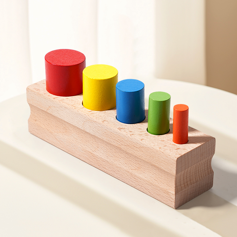 Mainan Blok Silinder Kayu Berw - Kids Education Help ulasan dan harga