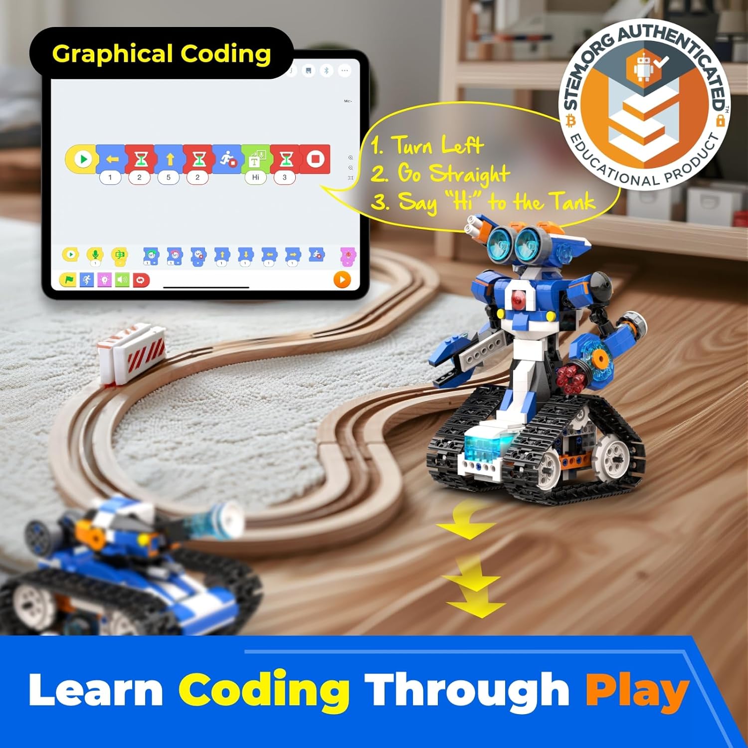 Apitor APP Control STEM Roboti - Coding Robot Toy ulasan dan harga