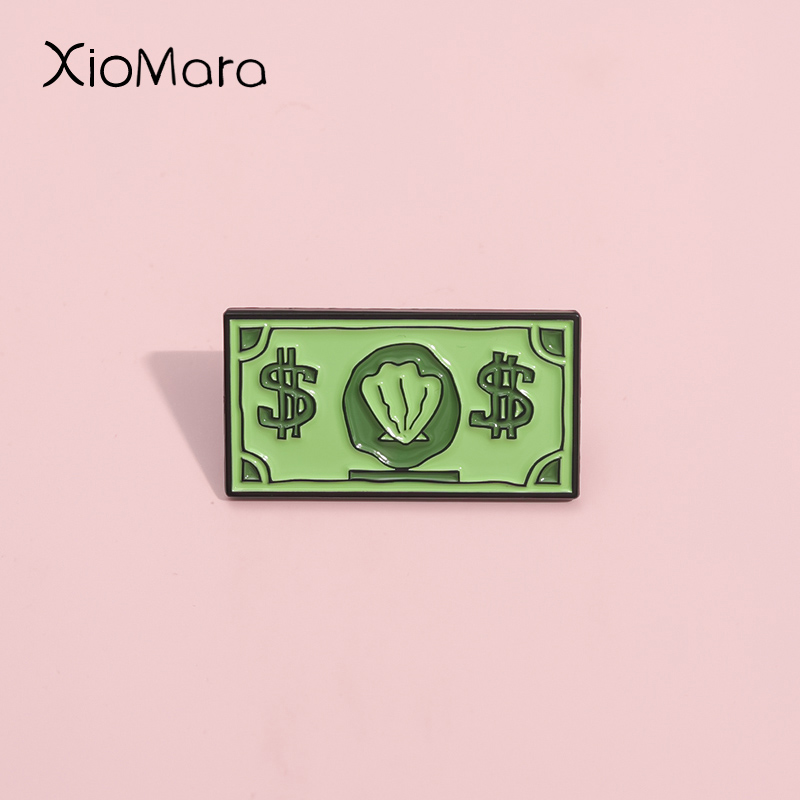 Green USD lambang Enamel Pin k - Kids Education Money ulasan dan harga